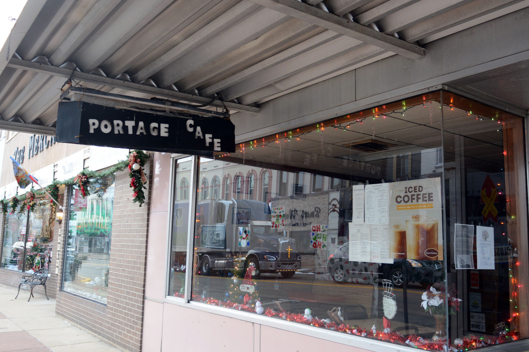 Portage shop windows, Dec. 18, 2020